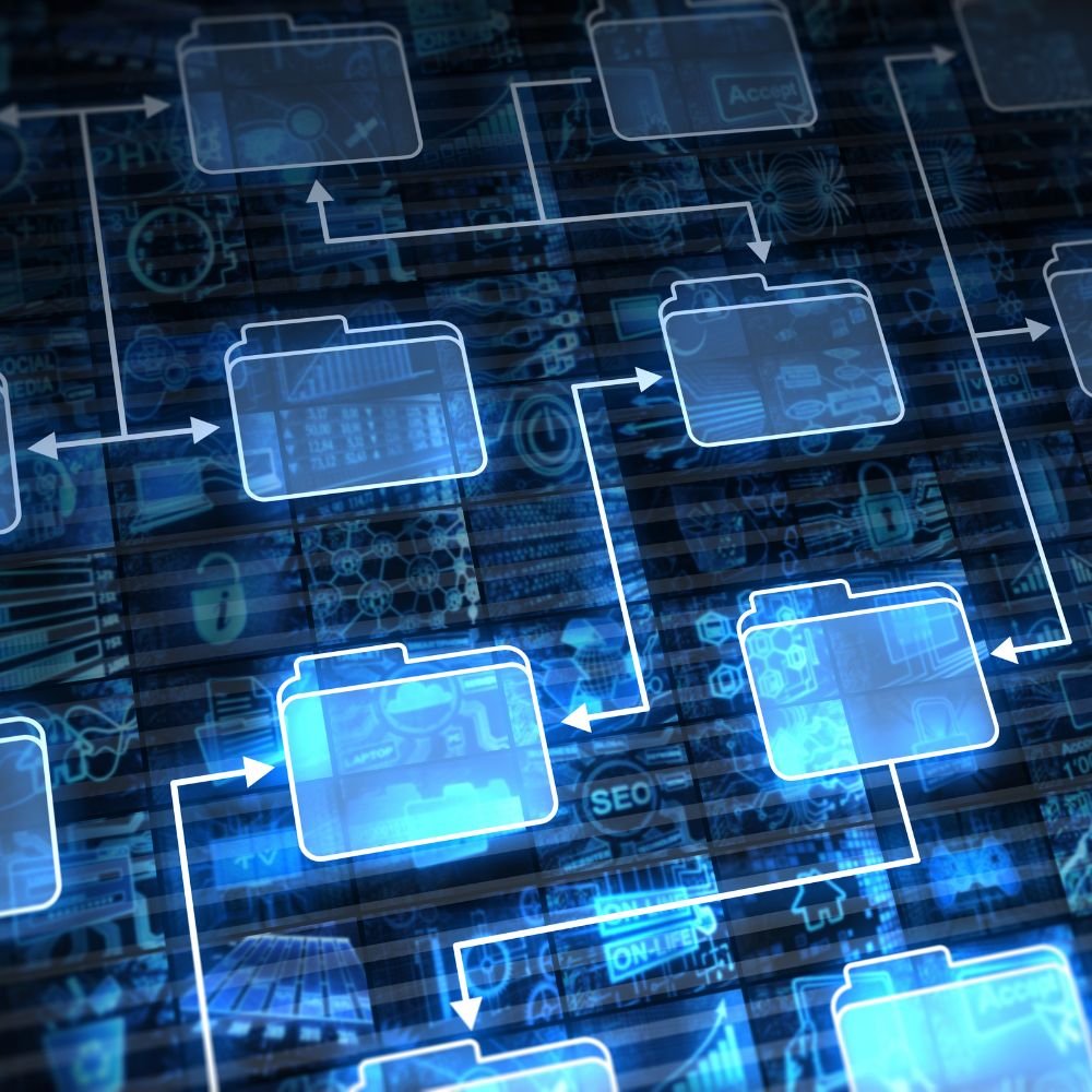 Business Systems Electronic Floating Folders in a Grid